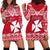 Personalised Wallis and Futuna Christmas Hoodie Dress Polynesian Tribal LT9 - Polynesian Pride