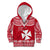 Personalised Wallis and Futuna Christmas Kid Hoodie Polynesian Tribal LT9 Zip Hoodie Red - Polynesian Pride