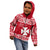 Personalised Wallis and Futuna Christmas Kid Hoodie Polynesian Tribal LT9 - Polynesian Pride