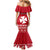 Personalised Wallis and Futuna Christmas Mermaid Dress Polynesian Tribal LT9 - Polynesian Pride