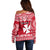 Personalised Wallis and Futuna Christmas Off Shoulder Sweater Polynesian Tribal LT9 - Polynesian Pride