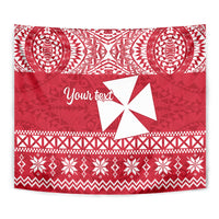 Personalised Wallis and Futuna Christmas Tapestry Polynesian Tribal LT9 - Polynesian Pride