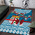 Fijian Tagimoucia Flowers Area Rug Christmas Coquette bow