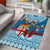 Fijian Tagimoucia Flowers Area Rug Christmas Coquette bow