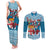 Fijian Tagimoucia Flowers Couples Matching Tank Maxi Dress and Long Sleeve Button Shirt Christmas Coquette bow