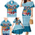 Fijian Tagimoucia Flowers Family Matching Mermaid Dress and Hawaiian Shirt Christmas Coquette bow