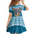 Fijian Tagimoucia Flowers Family Matching Off The Shoulder Long Sleeve Dress and Hawaiian Shirt Christmas Coquette bow