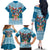 Fijian Tagimoucia Flowers Family Matching Off The Shoulder Long Sleeve Dress and Hawaiian Shirt Christmas Coquette bow