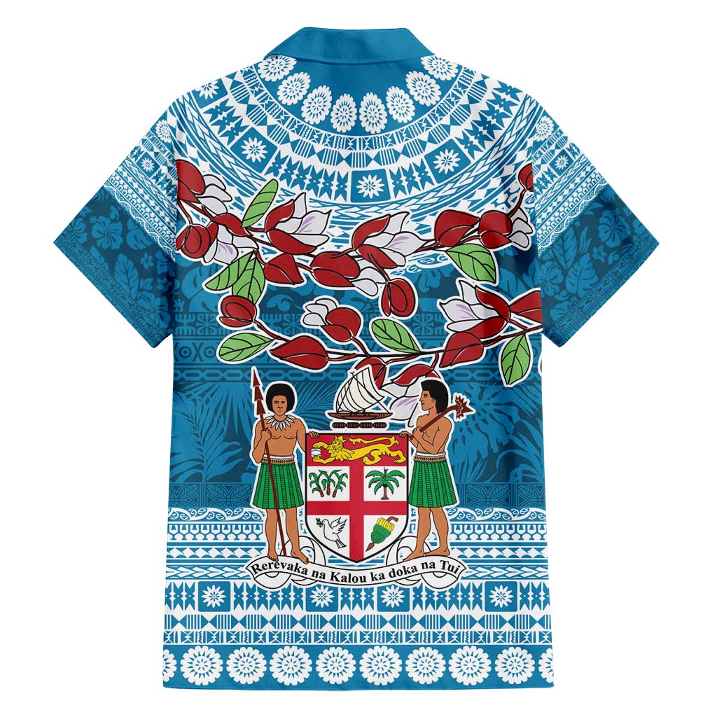 Fijian Tagimoucia Flowers Family Matching Off Shoulder Maxi Dress and Hawaiian Shirt Christmas Coquette bow