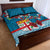 Fijian Tagimoucia Flowers Quilt Bed Set Christmas Coquette bow