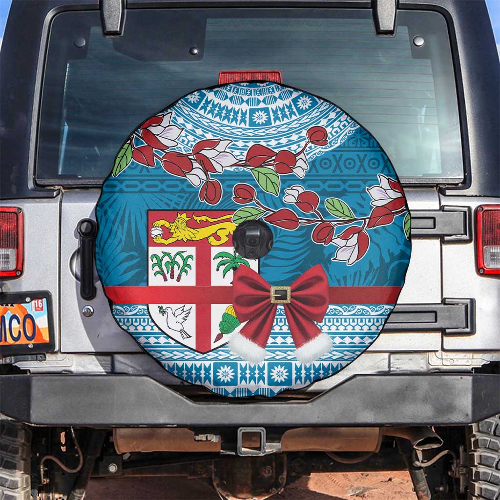 Fijian Tagimoucia Flowers Spare Tire Cover Christmas Coquette bow