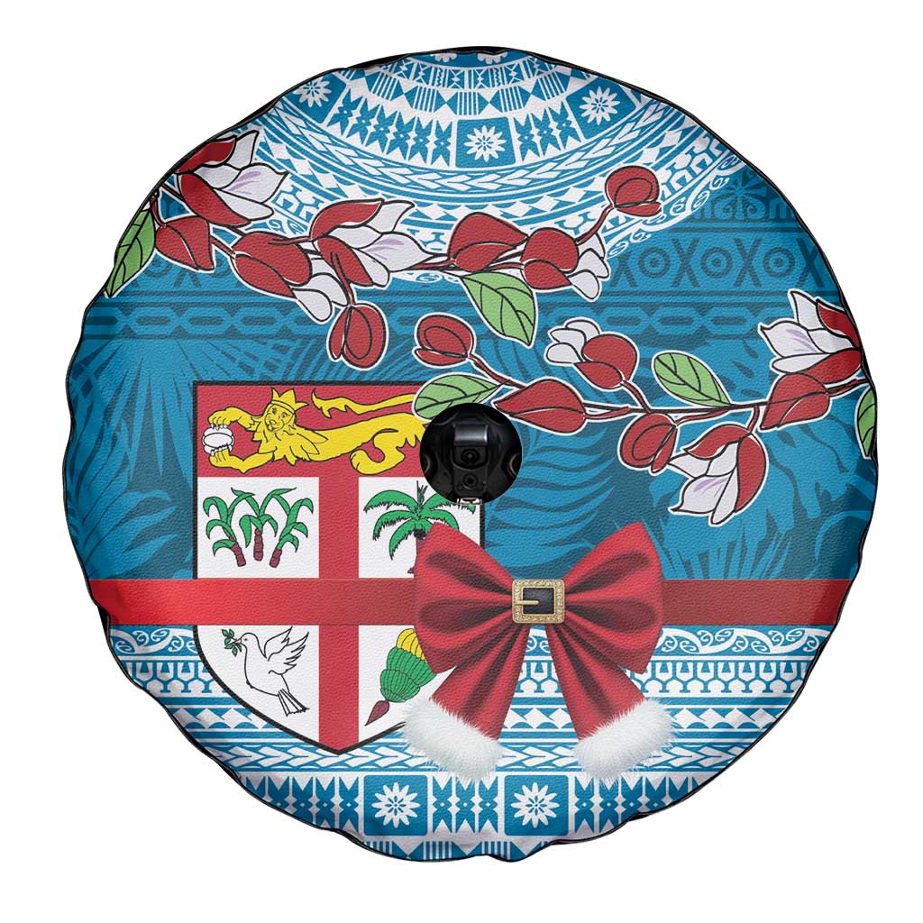 Fijian Tagimoucia Flowers Spare Tire Cover Christmas Coquette bow