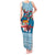 Fijian Tagimoucia Flowers Tank Maxi Dress Christmas Coquette bow