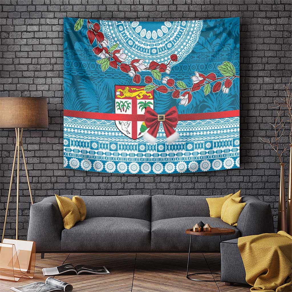 Fijian Tagimoucia Flowers Tapestry Christmas Coquette bow