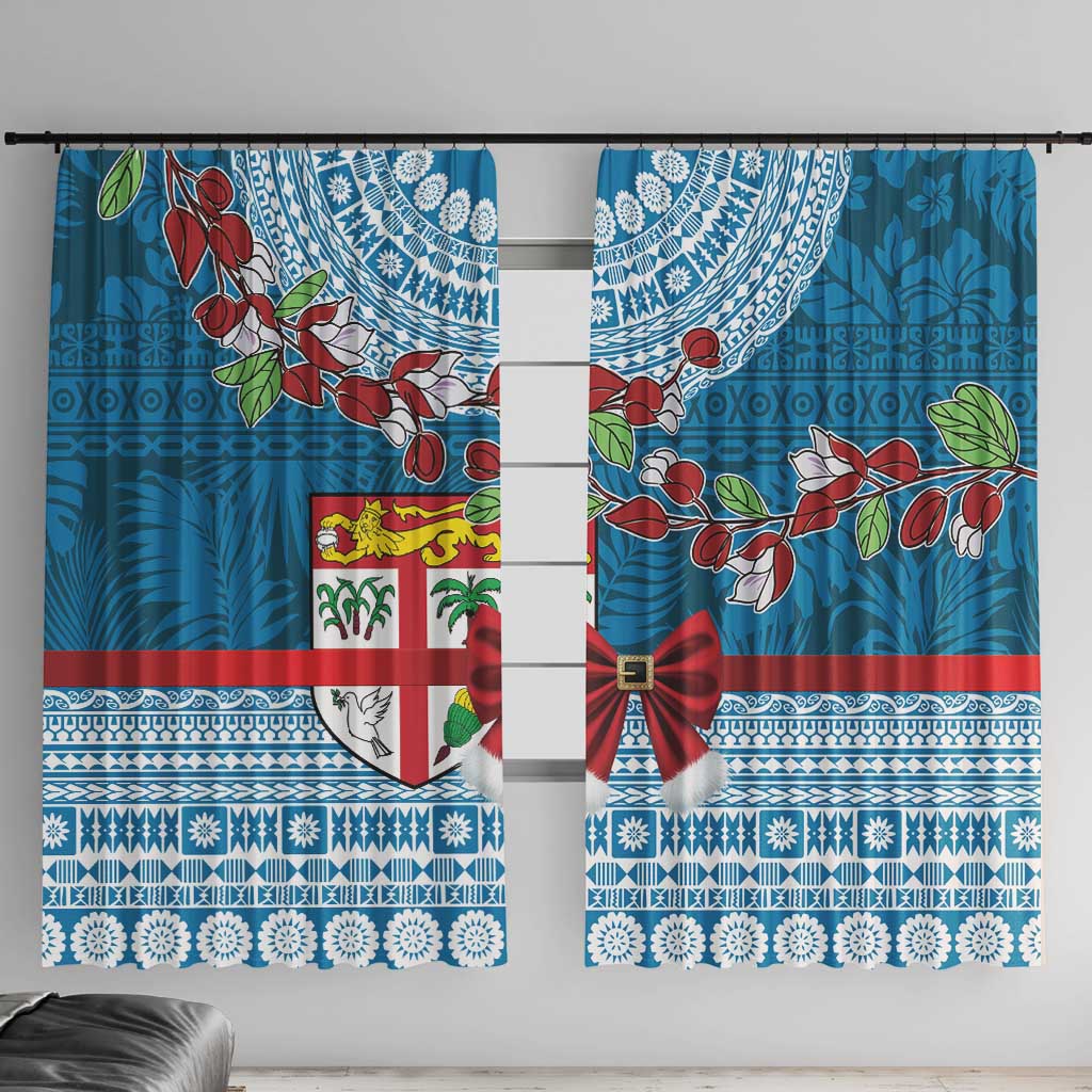 Fijian Tagimoucia Flowers Window Curtain Christmas Coquette bow