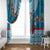 Fijian Tagimoucia Flowers Window Curtain Christmas Coquette bow