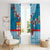 Fijian Tagimoucia Flowers Window Curtain Christmas Coquette bow