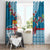 Fijian Tagimoucia Flowers Window Curtain Christmas Coquette bow