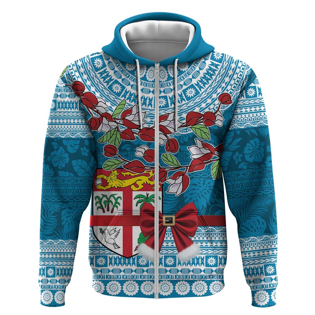 Fijian Tagimoucia Flowers Zip Hoodie Christmas Coquette bow