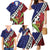 Samoan Ula Fala Flowers Family Matching Mermaid Dress and Hawaiian Shirt Christmas Santa Belt