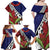 Samoan Ula Fala Flowers Family Matching Off Shoulder Maxi Dress and Hawaiian Shirt Christmas Santa Belt