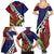 Samoan Ula Fala Flowers Family Matching Summer Maxi Dress and Hawaiian Shirt Christmas Santa Belt