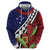 Samoan Ula Fala Flowers Hoodie Christmas Santa Belt