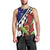 Samoan Ula Fala Flowers Men Tank Top Christmas Santa Belt