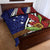 Samoan Ula Fala Flowers Quilt Bed Set Christmas Santa Belt