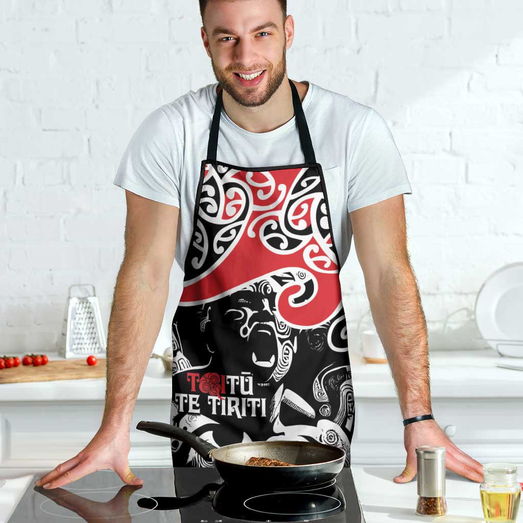 Aotearoa Toitu Te Tiriti Apron New Zealand Stand Together Stand Stronger - Polynesian Pride