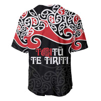 Aotearoa Toitu Te Tiriti Baseball Jersey New Zealand Stand Together Stand Stronger