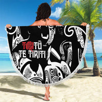 Aotearoa Toitu Te Tiriti Beach Blanket New Zealand Stand Together Stand Stronger LT9 - Polynesian Pride