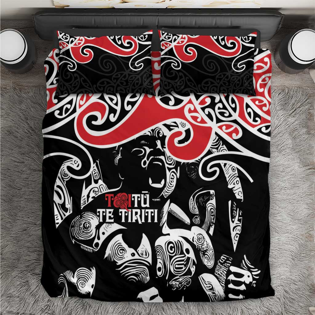 Aotearoa Toitu Te Tiriti Bedding Set New Zealand Stand Together Stand Stronger