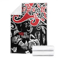 Aotearoa Toitu Te Tiriti Blanket New Zealand Stand Together Stand Stronger LT9 - Polynesian Pride