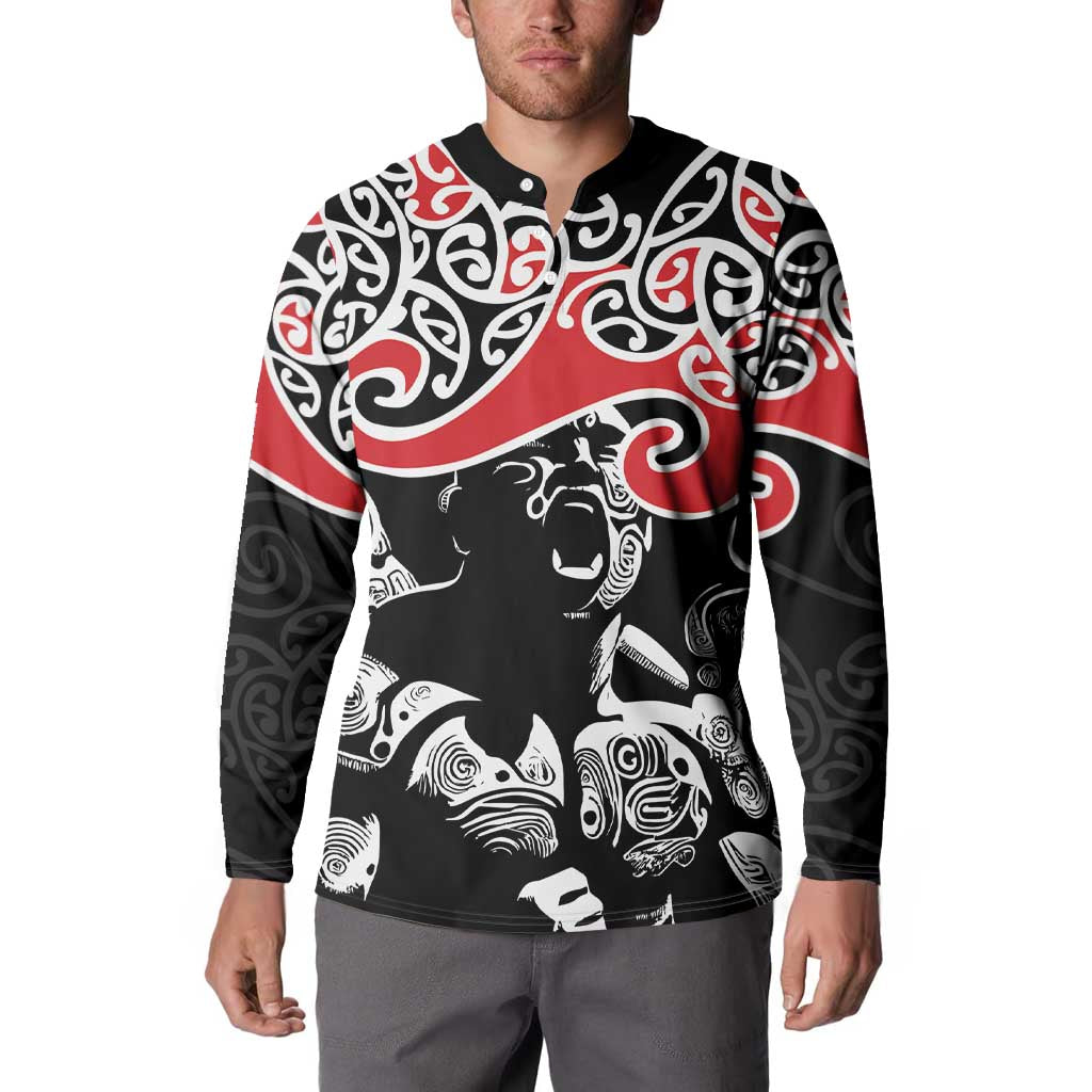 Aotearoa Toitu Te Tiriti Button Sweatshirt New Zealand Stand Together Stand Stronger LT9 - Polynesian Pride
