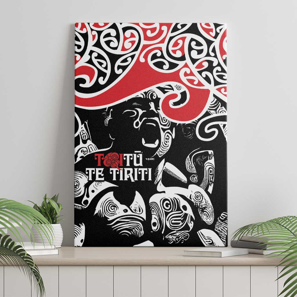 Aotearoa Toitu Te Tiriti Canvas Wall Art New Zealand Stand Together Stand Stronger LT9 - Polynesian Pride