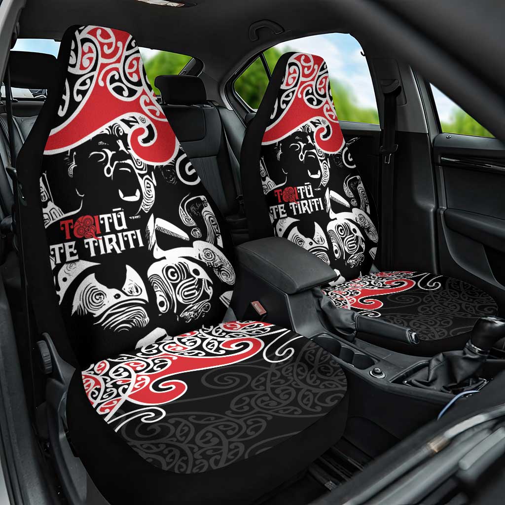 Aotearoa Toitu Te Tiriti Car Seat Cover New Zealand Stand Together Stand Stronger