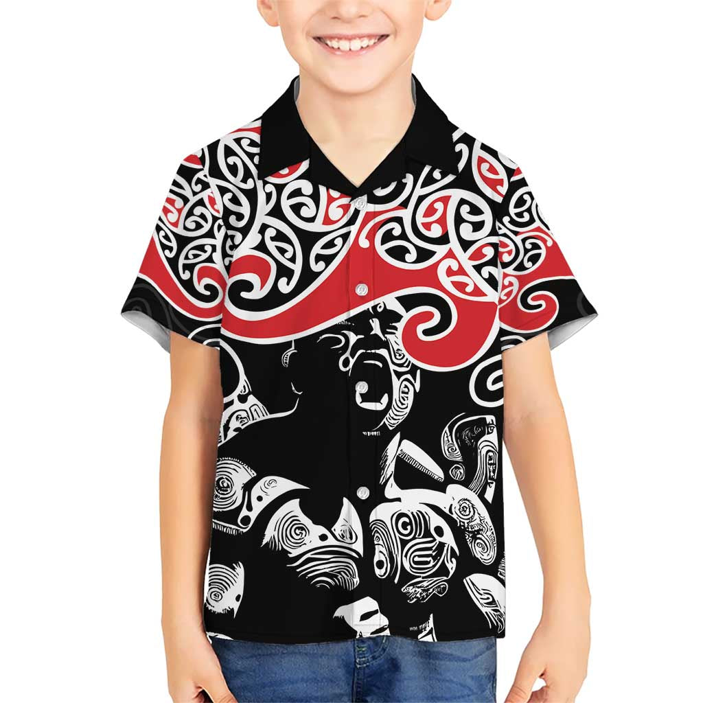 Aotearoa Toitu Te Tiriti Kid Hawaiian Shirt New Zealand Stand Together Stand Stronger