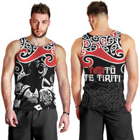 Aotearoa Toitu Te Tiriti Men Tank Top New Zealand Stand Together Stand Stronger