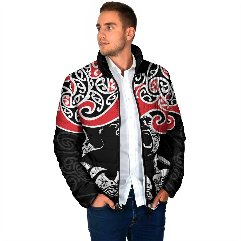 Aotearoa Toitu Te Tiriti Padded Jacket New Zealand Stand Together Stand Stronger - Polynesian Pride