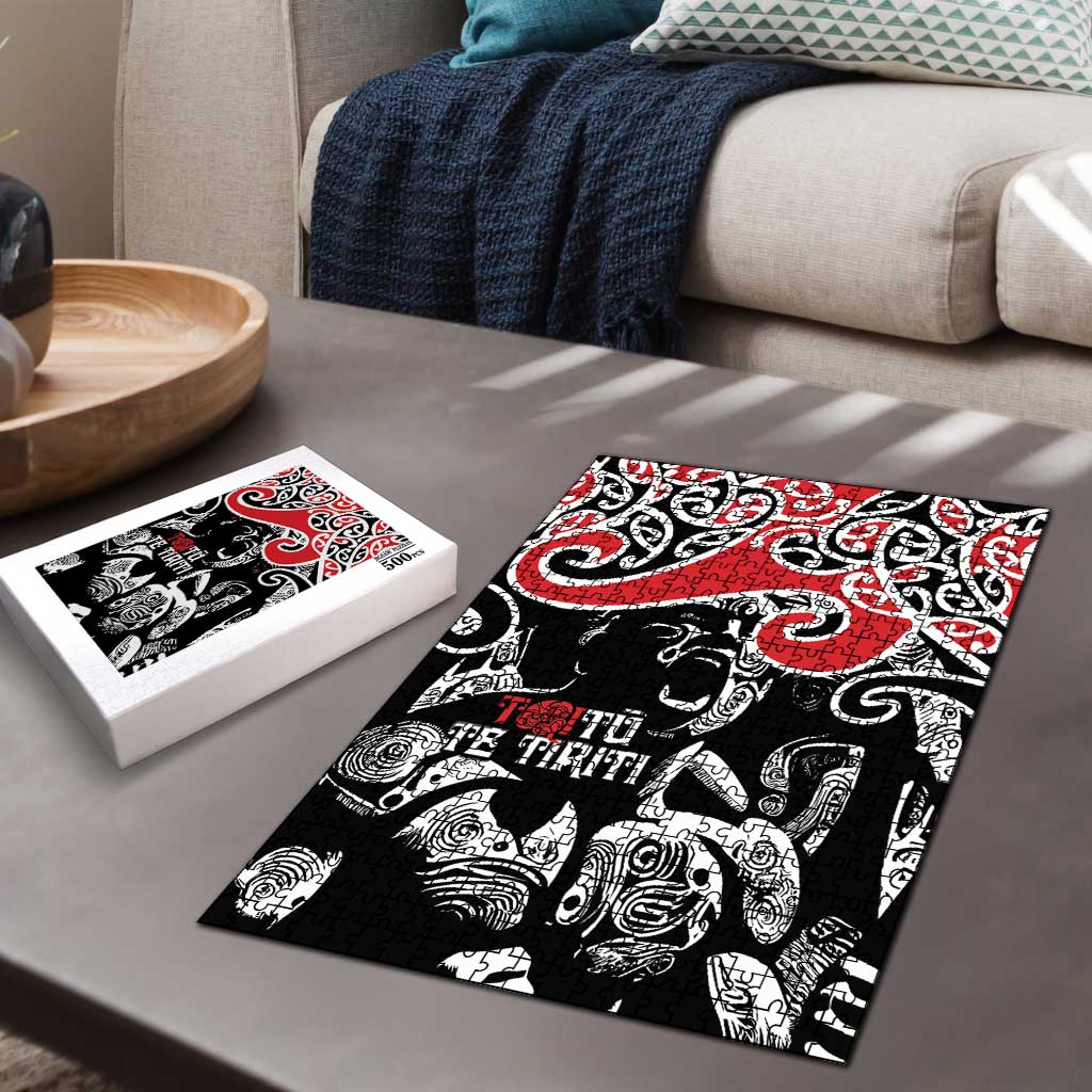 Aotearoa Toitu Te Tiriti Puzzle New Zealand Stand Together Stand Stronger - Polynesian Pride