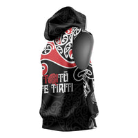 Aotearoa Toitu Te Tiriti Sleeveless Hoodie New Zealand Stand Together Stand Stronger - Polynesian Pride
