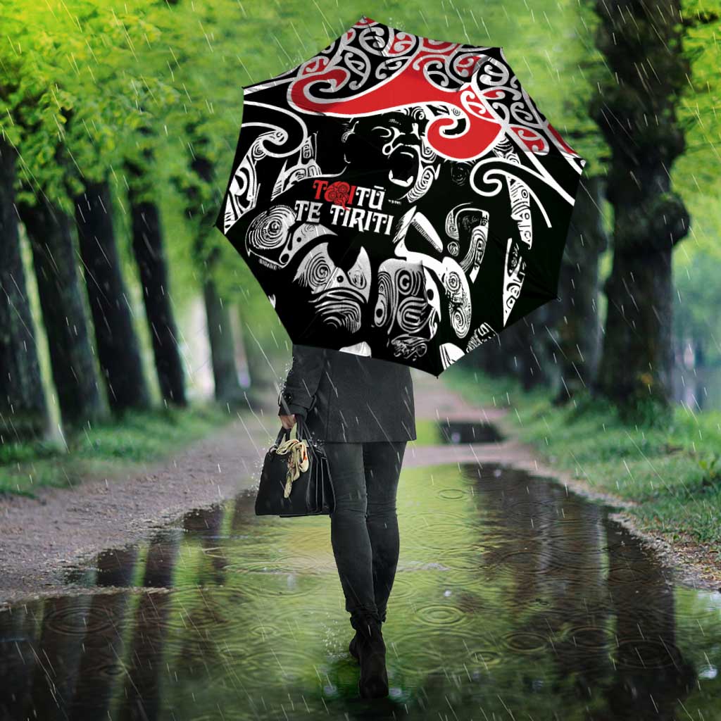 Aotearoa Toitu Te Tiriti Umbrella New Zealand Stand Together Stand Stronger - Polynesian Pride