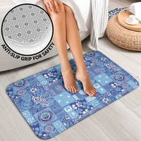 Federated States of Micronesia Merry Christmas Bathroom Set Pacific Patchwork Xmas Vibes - Polynesian Pride