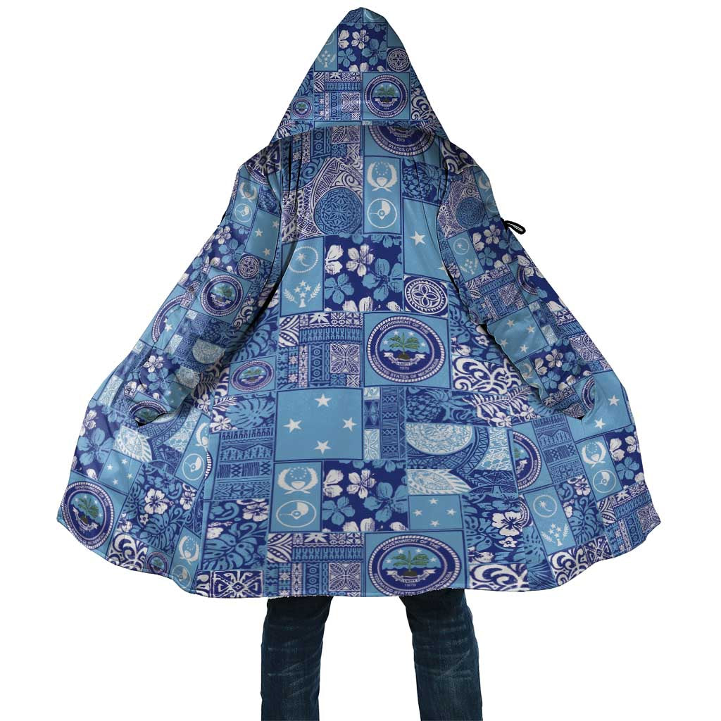 Federated States of Micronesia Merry Christmas Cloak Pacific Patchwork Xmas Vibes - Polynesian Pride