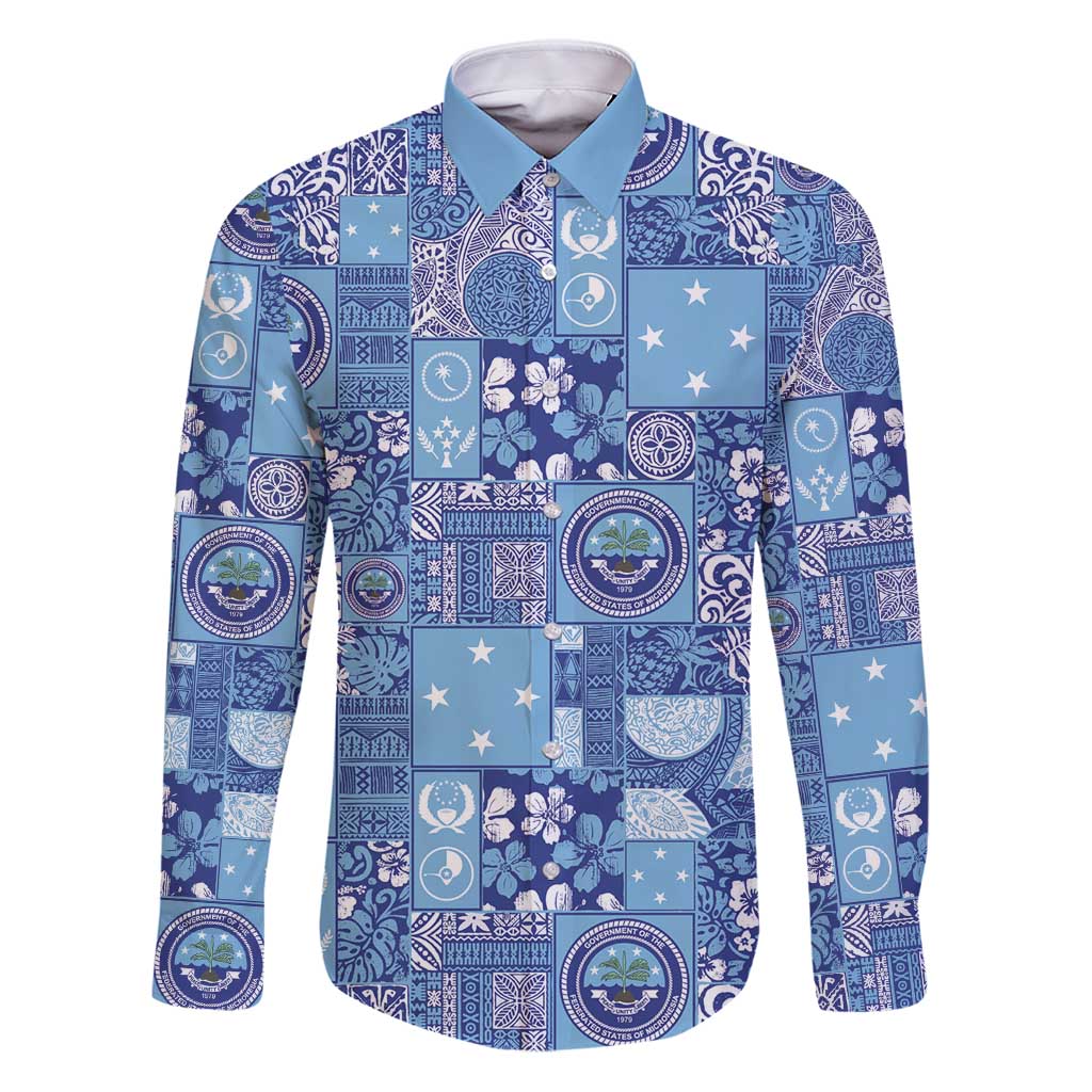 Federated States of Micronesia Merry Christmas Family Matching Puletasi and Hawaiian Shirt Pacific Patchwork Xmas Vibes - Polynesian Pride