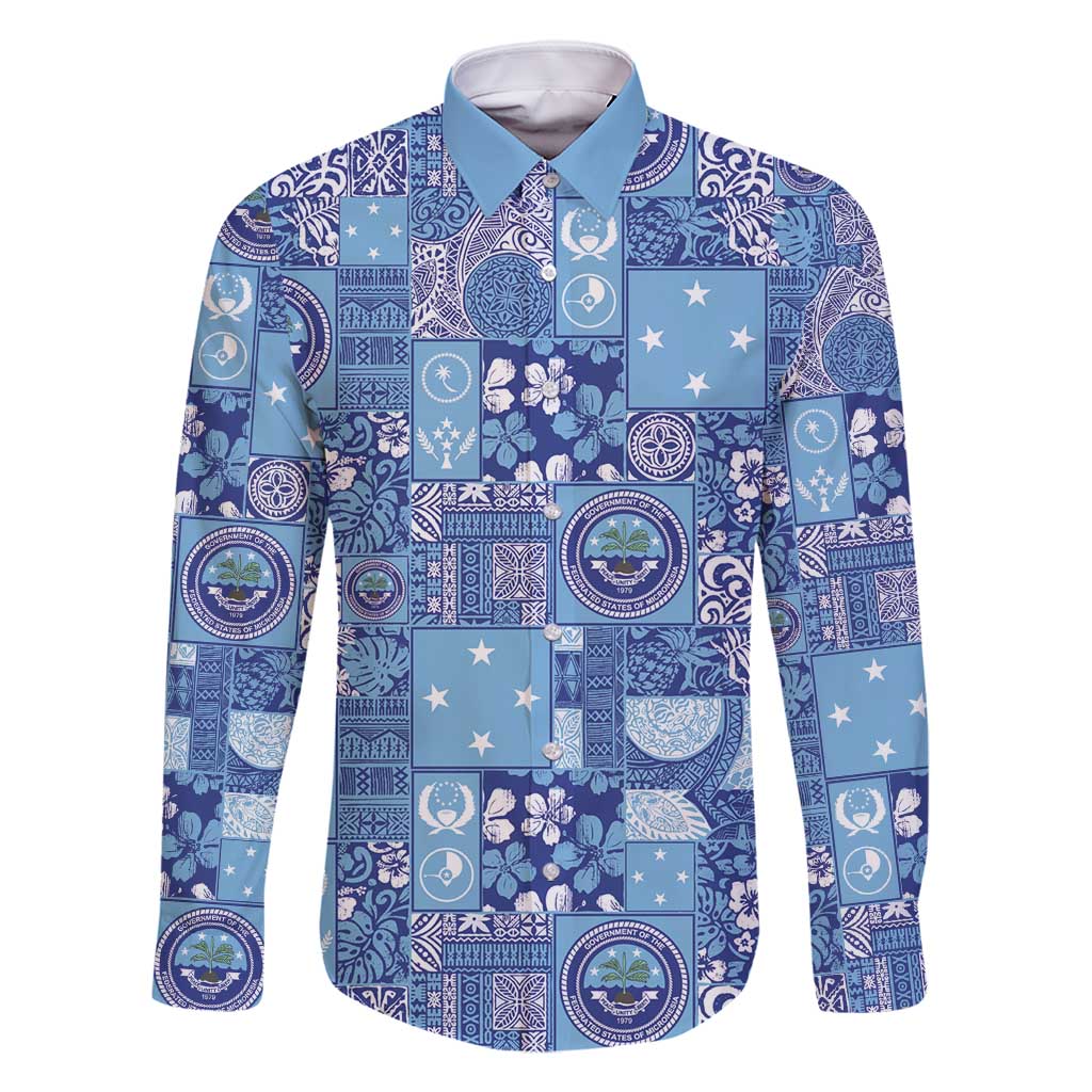 Federated States of Micronesia Merry Christmas Family Matching Tank Maxi Dress and Hawaiian Shirt Pacific Patchwork Xmas Vibes - Polynesian Pride