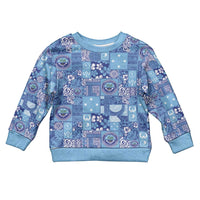 Federated States of Micronesia Merry Christmas Kid Ugly Christmas Sweater Pacific Patchwork Xmas Vibes - Polynesian Pride