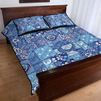 Federated States of Micronesia Merry Christmas Quilt Bed Set Pacific Patchwork Xmas Vibes - Polynesian Pride