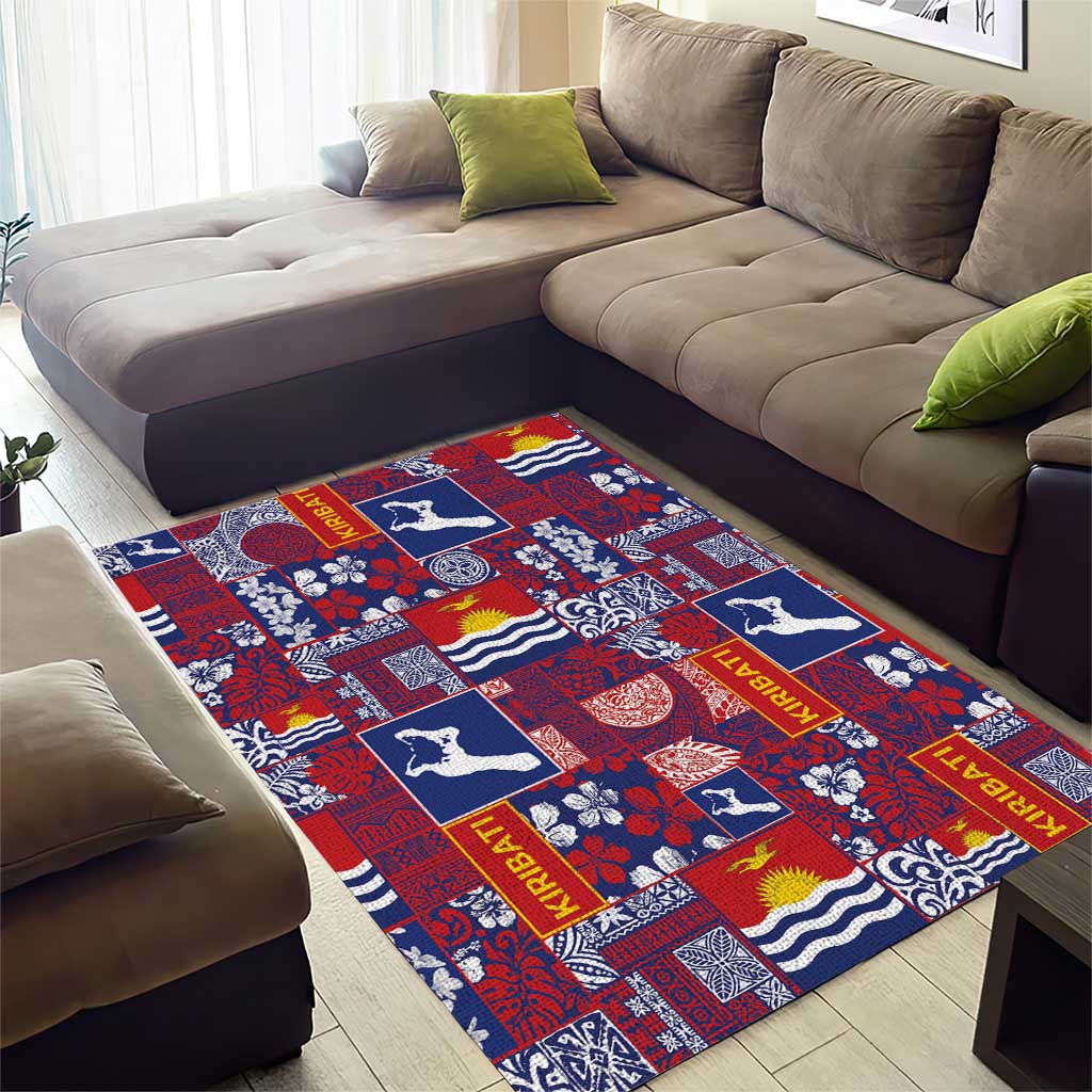 Kiribati Tekeraoi n te Kiritimati Area Rug Pacific Patchwork Xmas Vibes - Polynesian Pride
